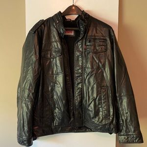 Levi Strauss & Co Biker Jacket Faux Leather Sherpa/Fleece Lined